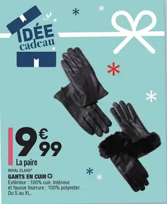 ALDI Gants en cuir offre