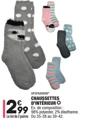 ALDI Chaussettes d'intérieur offre