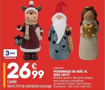Personnage de noël XL avec LED