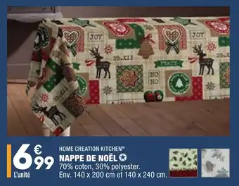 ALDI Nappe de noël offre
