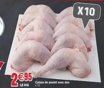 Cora x Carrefour Cuisse de poulet avec dos offre