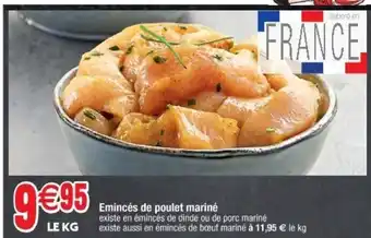 Cora x Carrefour Emincés de poulet mariné offre