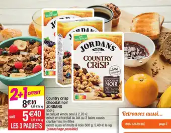 Country crisp chocolat noir JORDANS