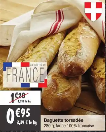 Migros Baguette torsadée offre