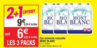 Migros Eau minérale naturelle MONT BLANC offre