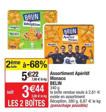 Migros Assortiment apéritif monaco BELIN offre