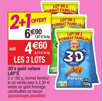 Migros 3D's goût nature LAY'S offre