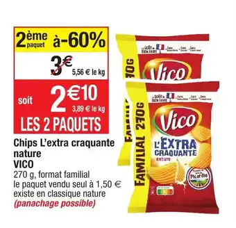 Migros Chips l'extra craquante nature VICO offre