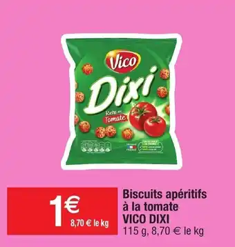 Migros Biscuits apéritifs à la tomate VICO DIXI offre