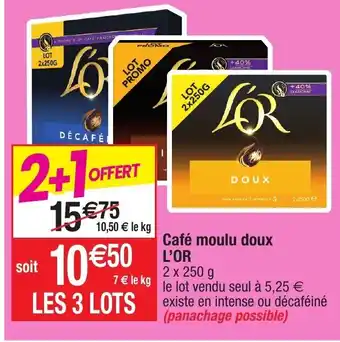Migros Café moulu doux L'Or offre