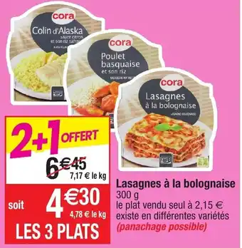 Lasagnes à la bolognaise