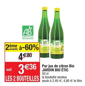 Migros Pur jus de citron Bio offre