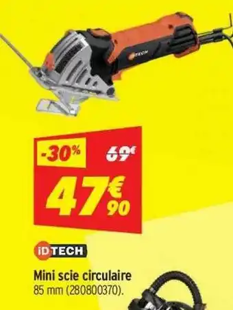 Bricorama Mini Scie Circlaire Id Tech offre