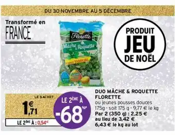 Intermarché Contact Duo Mâche & Roquette Florette offre