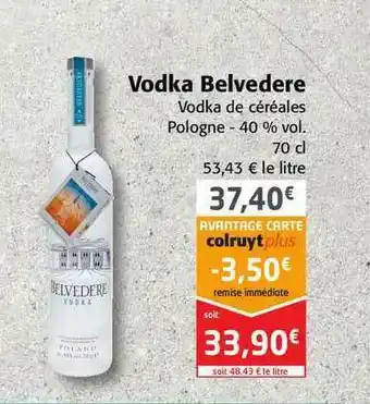 Colruyt Vodka Belvedère offre