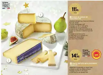 Intermarché Contact Tomme De Savoie Igp Verdannet, Comte Aop 9-12 Mois D'affinage Vagne offre