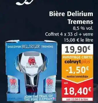 Colruyt Bière Delirium Tremens offre