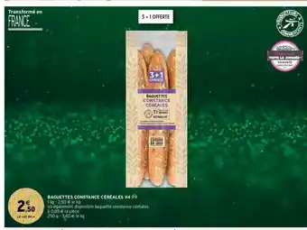 Intermarché Contact Baguettes Constance Céréales X4 offre