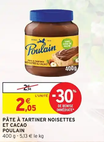 Intermarché Hyper POULAIN Pâte à tartiner noisettes et cacao offre