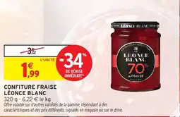 Intermarché Hyper LÉONCE BLANC Confiture fraise offre