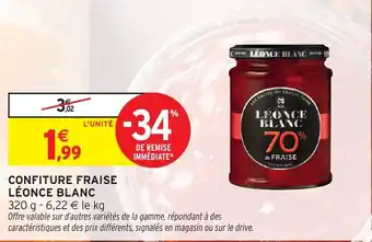 Intermarché Hyper LÉONCE BLANC Confiture fraise offre