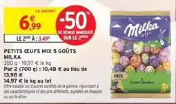 Intermarché Hyper MILKA Petits œufs mix 5 goûts offre