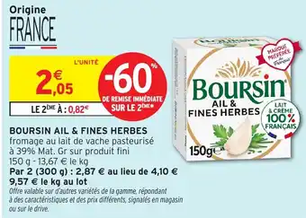 Intermarché Hyper BOURSIN AIL & FINES HERBES offre