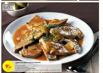 Intermarché Contact Langue De Bœuf Sauce Piquante offre