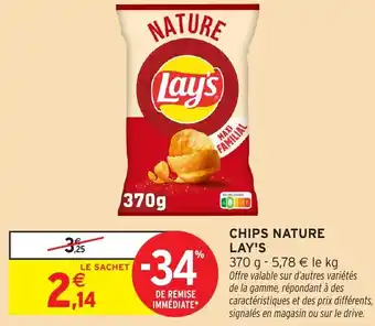 Intermarché Hyper LAY'S Chips nature offre