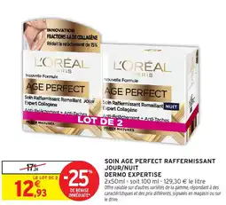 Intermarché Hyper DERMO EXPERTISE Soin age perfect raffermissant jour/nuit offre