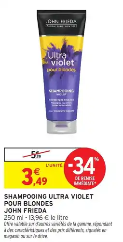 Intermarché Hyper Shampooing ultra violet pour blondes offre