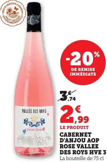 Bi1 Cabernet d'anjou aop rose vallee des roys hve 3 offre