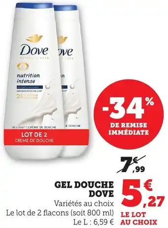 Bi1 Gel douche dove offre