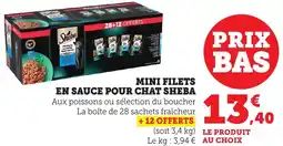 Bi1 Mini filets en sauce pour chat sheba offre