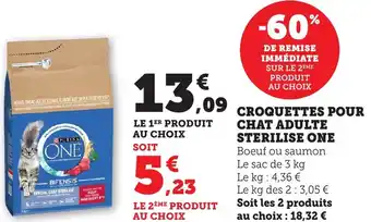 Bi1 Croquettes pour chat adulte sterilise one offre