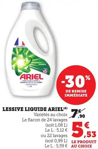 Bi1 Lessive liquide ariel offre