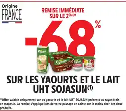 Intermarché Hyper SOJASUN Sur les yaourts et le lait uht offre