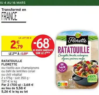 Intermarché Hyper FLORETTE Ratatouille offre