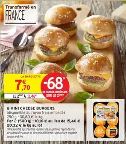 Intermarché Hyper 6 mini cheese burgers offre