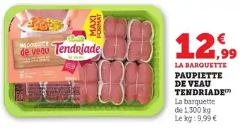 Bi1 Paupiette de veau tendriade offre