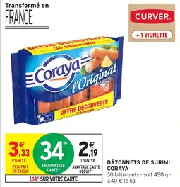 Intermarché Hyper CORAYA Bâtonnets de surimi offre