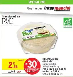 Intermarché Hyper ODYSSÉE Houmous bio offre