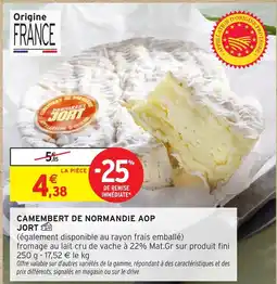 Intermarché Hyper Camembert de normandie aop jort offre