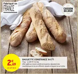 Intermarché Hyper Baguette constance x4 offre