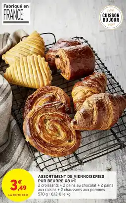 Intermarché Hyper Assortiment de viennoiseries pur beurre x8 offre