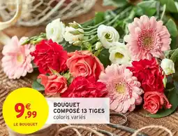 Intermarché Hyper Bouquet composé 13 tiges offre