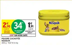 Intermarché Hyper NESQUIK Poudre cacaotée offre