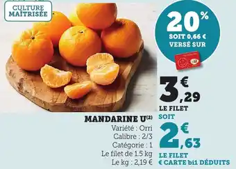 Bi1 Mandarine u offre