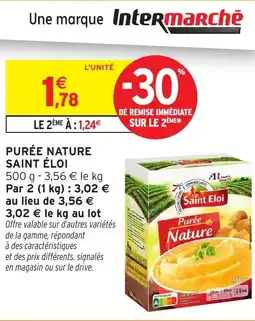 Intermarché Hyper SAINT ÉLOI Purée nature offre