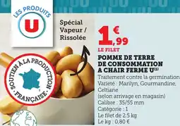 Bi1 Pomme de terre de consommation a chair ferme u offre